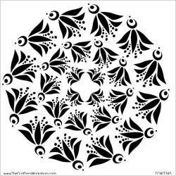 Crafter's Workshop Template Flying Bird Doily 6x6